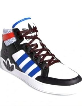 Adidas Transmission Pack Hi Top Hard Court Basketball Sneakers, Mens 9 White